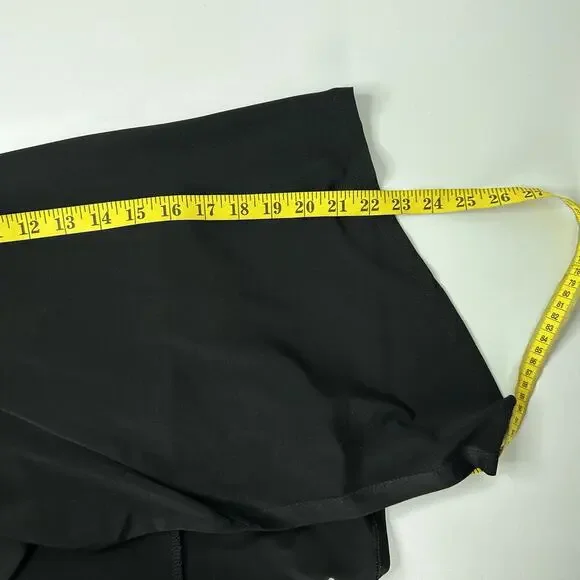 Clara Sun Woo Cardigan Sweater Womens Large Black Open Slinky Office Business - Picture 8 of 9